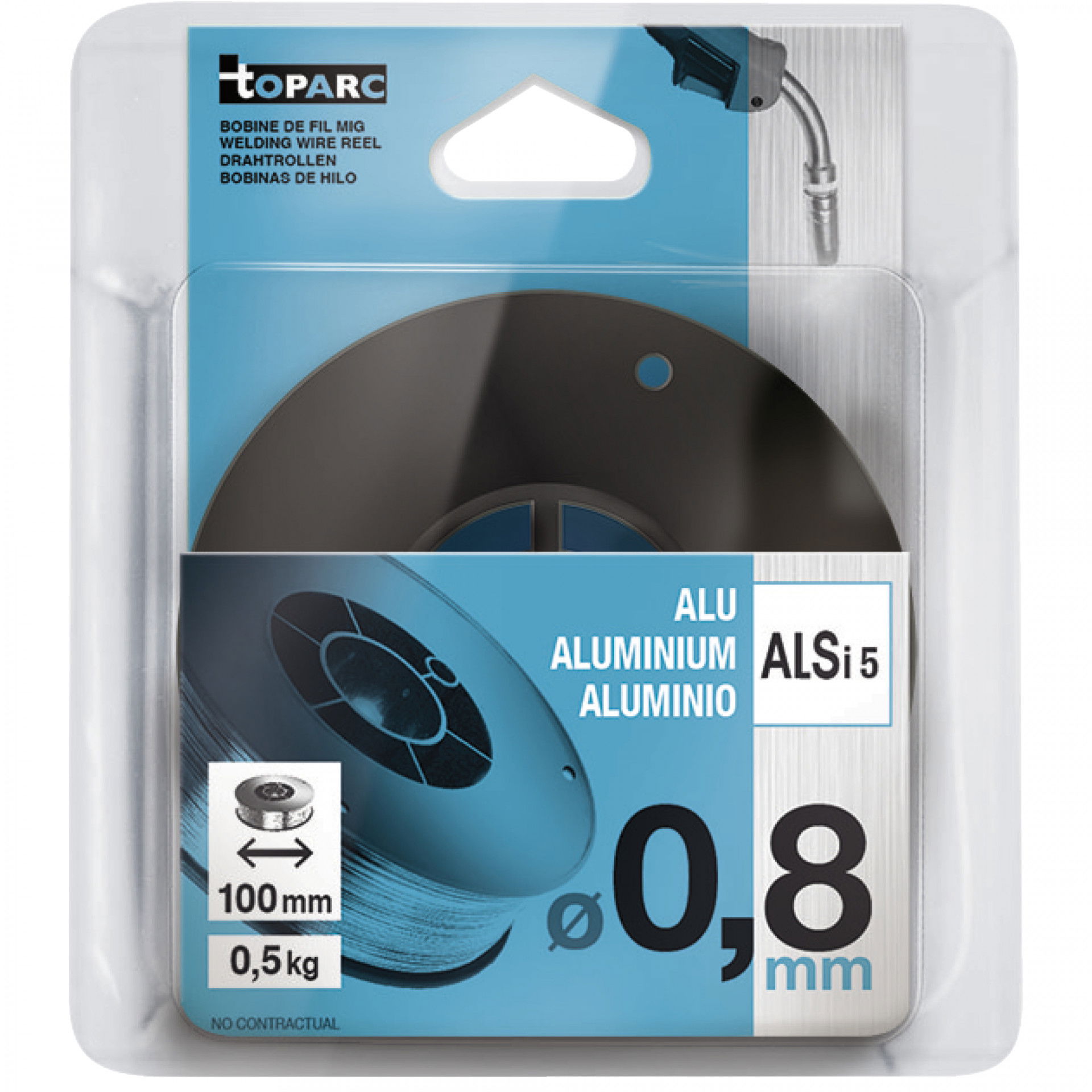 GYS AlSi5 hegesztő huzal, 0.8 mm, 0.5 kg/tekercs termék fő termékképe