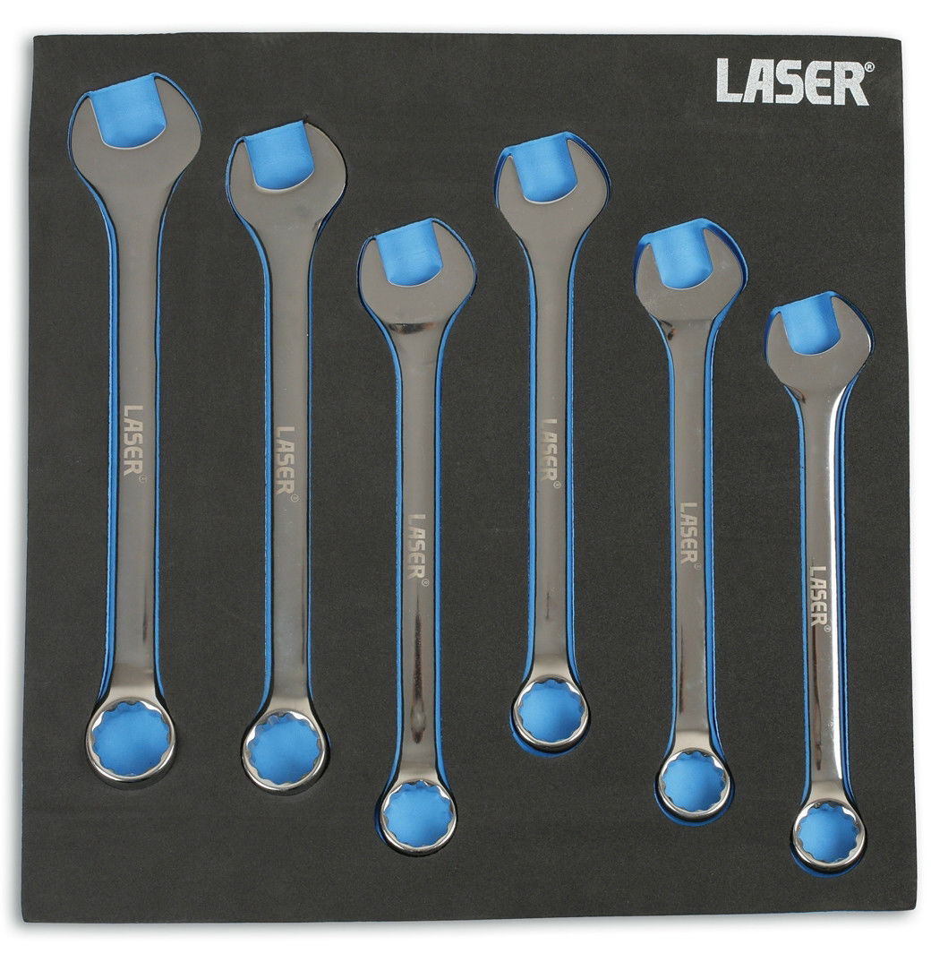 Laser Tools LAS-6494 EVA tálcás csillag-villáskulcs készlet, metrikus, 6 részes termék fő termékképe