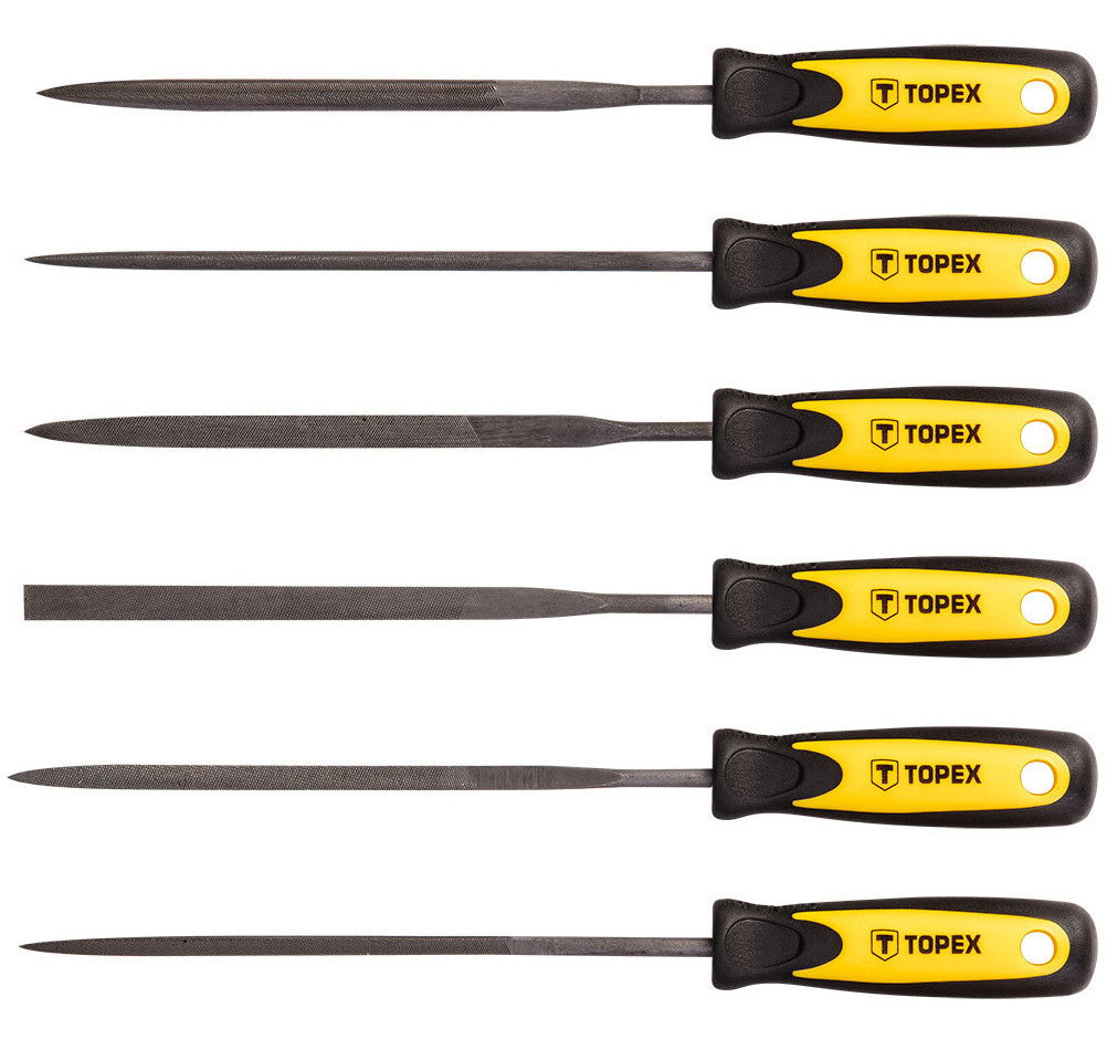 Topex 06A010 tűreszelő készlet, 150 mm, 6 részes termék fő termékképe