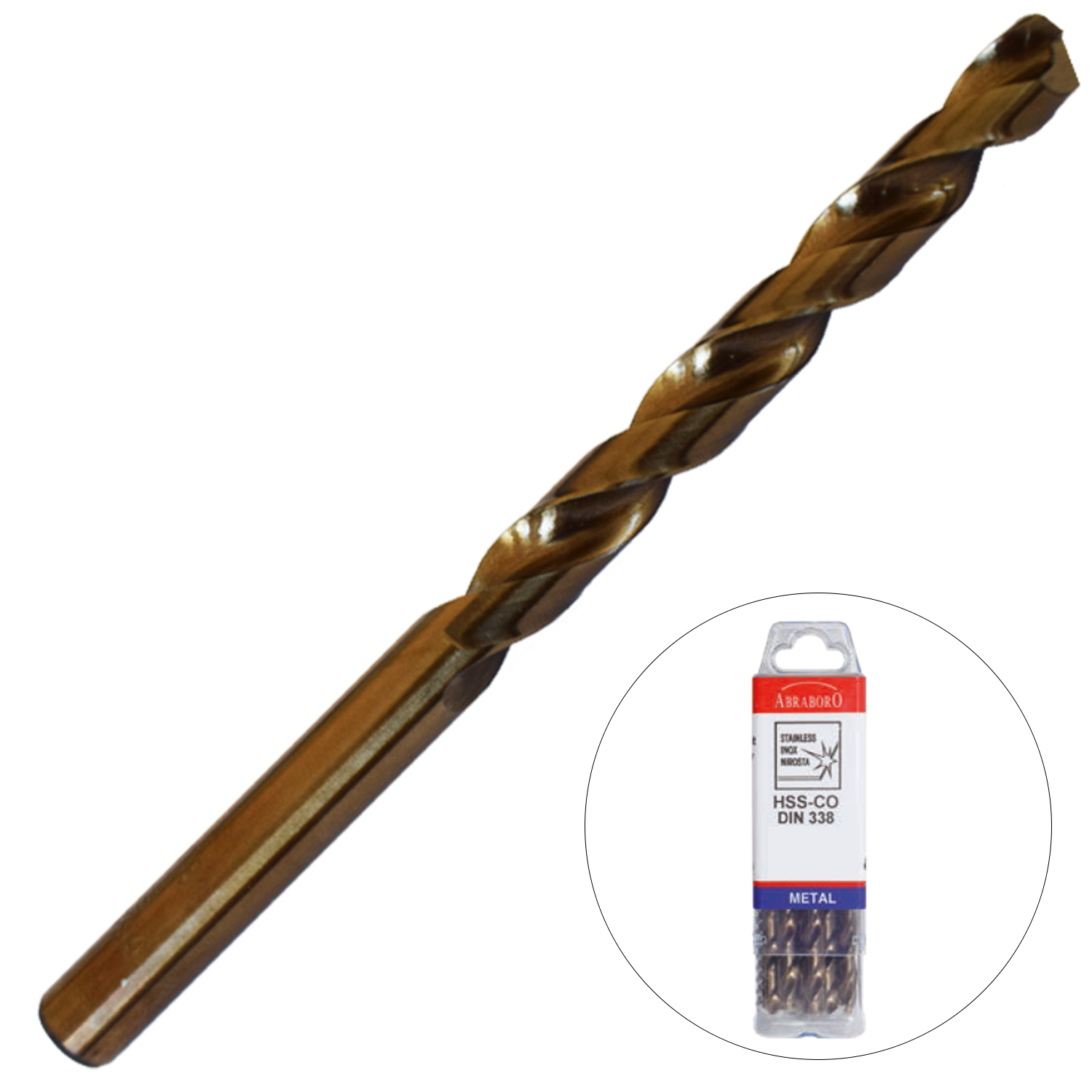 Abraboro 5.5 x 93 / 57 mm HSS-Co fémcsigafúró X-Pack, 10 db/csomag termék fő termékképe