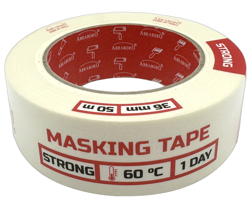 Abraboro Krepp bevonatolt papír festőszalag, 36 mm x 50 m termék fő termékképe