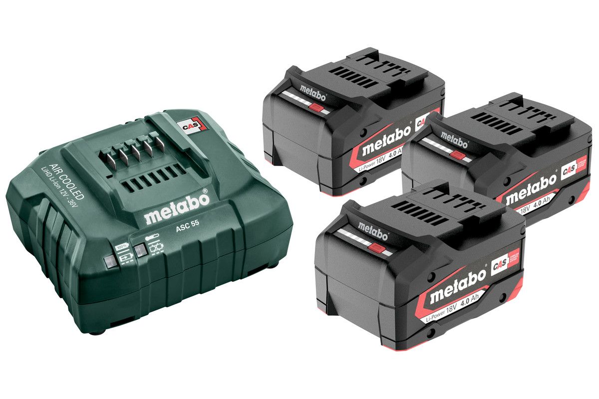 METABO 18 V-os akku csomag (3 x 4.0 Ah Li-Power akku, töltő) termék fő termékképe